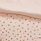 Alternate image 6 for Intelligent Design Zoey Metallic Triangle 5-Piece King/Cal King Comforter Set in Blush/Gold