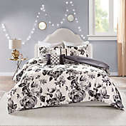 Intelligent Design Dorsey Reversible King/California King Comforter Set in Black/White