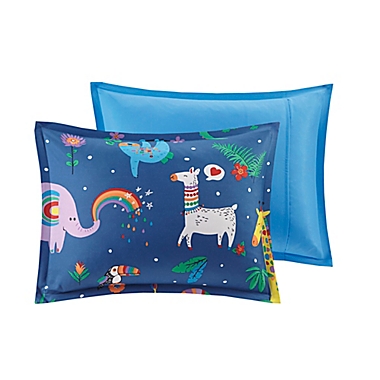 Mi Zone Kids Rainbow Animals 4-Piece Full/Queen Comforter Set. View a larger version of this product image.