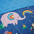 Alternate image 6 for Mi Zone Kids Rainbow Animals 4-Piece Reversible Full/Queen Coverlet Set