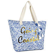 Magid &quot;Going Coastal&quot; Insulated Straw Beach Tote