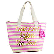 Last Sail Novelty Insulated Straw Beach Tote