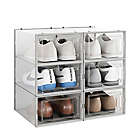 Alternate image 14 for Simply Essential&trade; Swing-Front Shoe Storage Boxes (Set of 6)