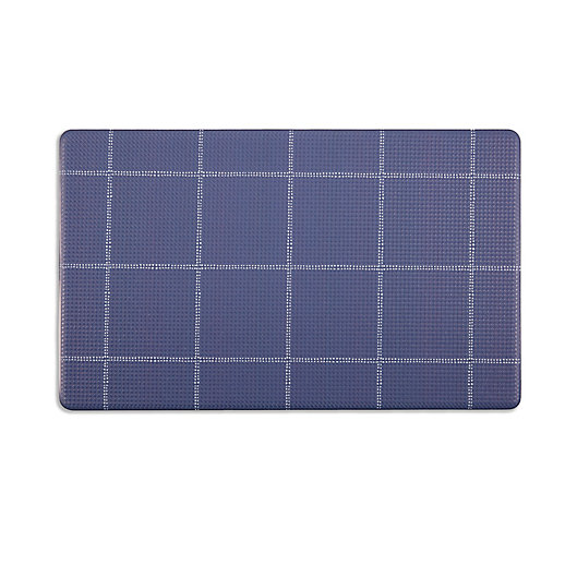 Alternate image 1 for Simply Essential™ 18-Inch x 30-Inch Reversible Kitchen Mat in Blue