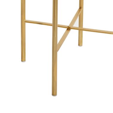 Ridge Road D&eacute;cor Standing Metal Planters in Speckled White/Gold (Set of 2). View a larger version of this product image.