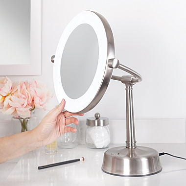Zadro&reg; Lexington 10X/1X Customizable Sunlight LED Lighted Vanity Mirror. View a larger version of this product image.