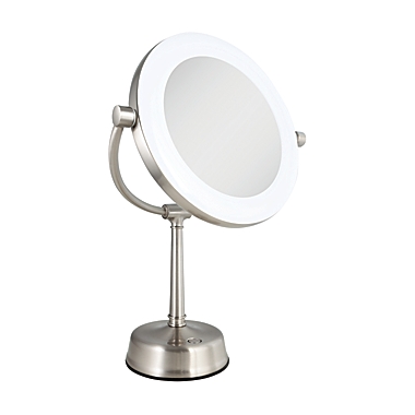 Zadro Lexington 10x 1x Customizable, Sunlight 10x Magnifying Led Lighted Vanity Mirror With Dimmer