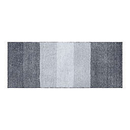 Fashion Ombre Stripe 24" x 60" Bath Rug in Grey