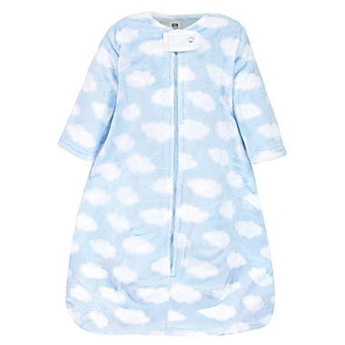 Hudson Baby&reg; Clouds Plush Wearable Blanket in Blue. View a larger version of this product image.