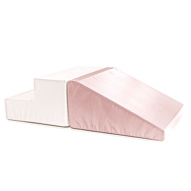 Foamnasium Up and Down 2-Piece Foam Climbing Block Set in Pink/White. View a larger version of this product image.