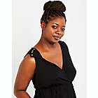 Alternate image 1 for Motherhood Maternity&reg; 3X 3-in-1 Labor, Delivery, and Nursing Gown in Black