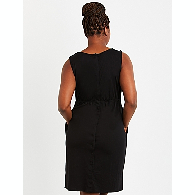 Motherhood Maternity&reg; 3X 3-in-1 Labor, Delivery, and Nursing Gown in Black. View a larger version of this product image.