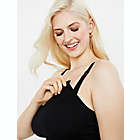 Alternate image 2 for Motherhood Maternity&reg; 1X Plus Size Seamless Rib Knit Maternity and Nursing Bra in Black