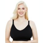 Alternate image 0 for Motherhood Maternity&reg; 1X Plus Size Seamless Rib Knit Maternity and Nursing Bra in Black