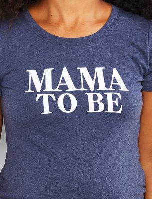Motherhood Maternity&reg; Medium &quot;Mama To Be&quot; Maternity Graphic Tee in Navy