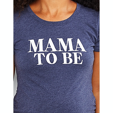 Motherhood Maternity&reg; Medium &quot;Mama To Be&quot; Maternity Graphic Tee in Navy. View a larger version of this product image.