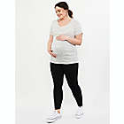 Alternate image 4 for Motherhood Maternity&reg; 1X Plus Size Secret Fit Belly Basic Maternity Leggings in Black