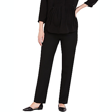 Motherhood Maternity&reg; Large Secret Fit Belly Bi-Stretch Suiting Maternity Pants in Black. View a larger version of this product image.