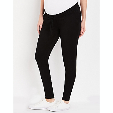 Motherhood Maternity&reg; Medium Under Belly Jogger Maternity Pants in Black. View a larger version of this product image.
