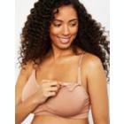 Alternate image 1 for Motherhood Maternity&reg; Medium Full Busted Seamless Nursing and Maternity Bra in Nude