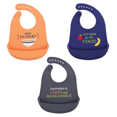 hudson baby silicone bibs