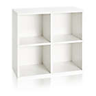 Alternate image 0 for Way Basics Eco 4-Cubby Bookcase Organizer in White