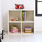 Alternate image 1 for Way Basics Eco 4-Cubby Bookcase Organizer in White