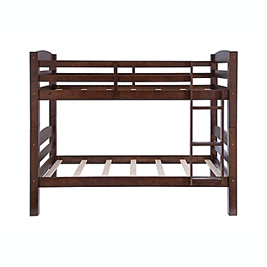 Levi Twin Over Twin Bunk Bed in Espresso. View a larger version of this product image.