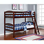 Alternate image 2 for Levi Twin Over Twin Bunk Bed in Espresso