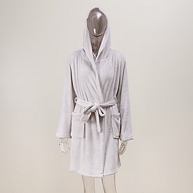 Wild Sage&trade; Sadie Hooded Large/X-Large Bath Robe in Lunar Rock. View a larger version of this product image.
