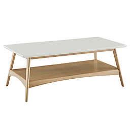 Madison Park® Parker 1-Shelf Coffee Table in Off-White/Natural