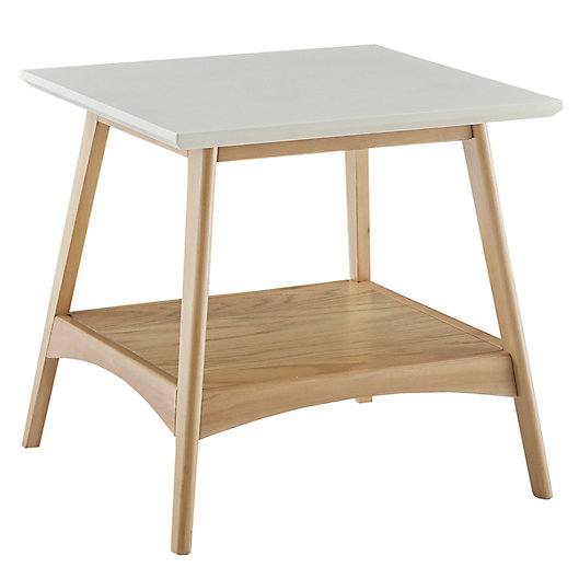Alternate image 1 for Madison Park® Parker Square 1-Shelf End Table in Off-White/Natural