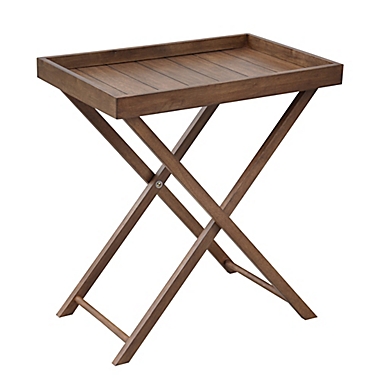 Bee &amp; Willow&trade; Wood Tray Table in Walnut. View a larger version of this product image.