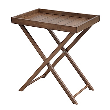 Bee &amp; Willow&trade; Wood Tray Table in Walnut. View a larger version of this product image.