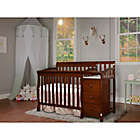 Alternate image 2 for Dream On Me Jayden 4-in-1 Mini Convertible Crib and Changer in Espresso