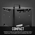 Alternate image 7 for Permasteel 14.37-Inch Square Portable Charcoal Grill in Black