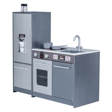 Teamson Kids Milano Modern Play Kitchen in Grey. View a larger version of this product image.