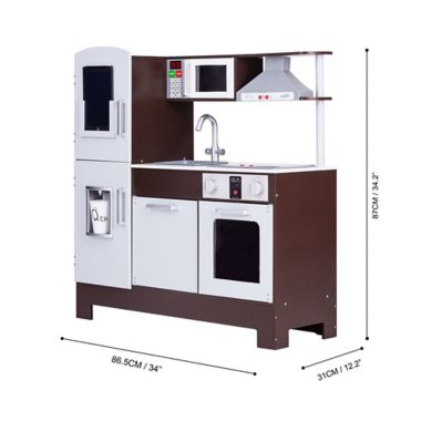 Teamson Kids Munich Retro Play Kitchen in Espresso. View a larger version of this product image.