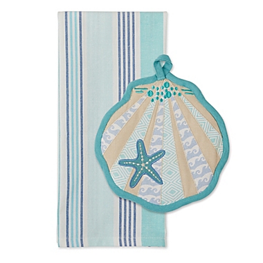 Seashell 2-Piece Pot Holder Gift Set. View a larger version of this product image.