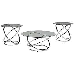 Signature Design by Ashley® Hollynyx Tables in Chrome (Set of 3)