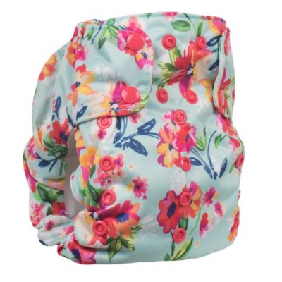 smart bottoms&reg; Dream 2.0 Floral Cloth Diaper in Aqua