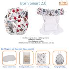 Alternate image 3 for smart bottoms&reg; Born Smart 2.0 Doc Cloth Diaper