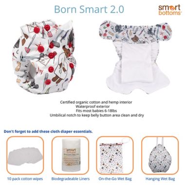 smart bottoms&reg; Born Smart 2.0 Doc Cloth Diaper. View a larger version of this product image.