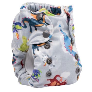 smart bottoms&reg; Born Smart 2.0 Dragon Cloth Diaper. View a larger version of this product image.