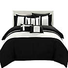 Alternate image 2 for Chic Home Sheila 10-Piece King Comforter Set in Black