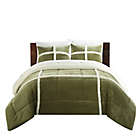 Alternate image 2 for Chic Home Camille 7-Piece Queen Comforter Set in Green