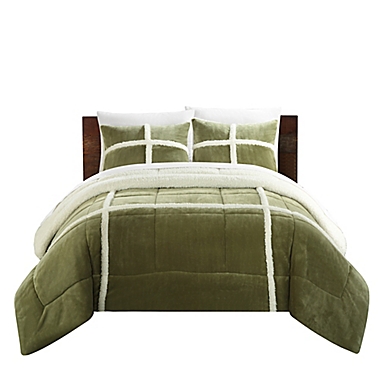 Chic Home Camille 7-Piece Queen Comforter Set in Green. View a larger version of this product image.