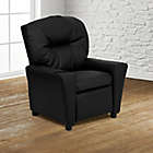 Alternate image 11 for Flash Furniture Leather Kids Recliner with Cup Holder