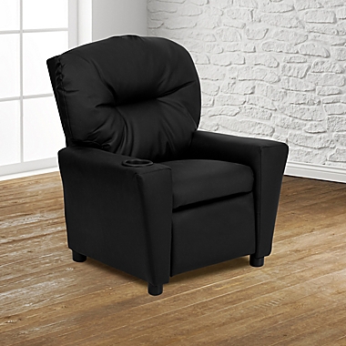 Flash Furniture Leather Kids Recliner with Cup Holder. View a larger version of this product image.