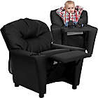Alternate image 3 for Flash Furniture Leather Kids Recliner with Cup Holder